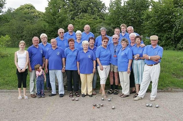 Gruppenbild der Bouleabteilung